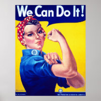 Nous pouvons le faire Rosie Riveter Extra Grand Po