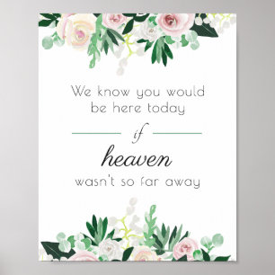 Poster Nous Savons Que Vous Seriez Ici Aquarelle Vert Flo