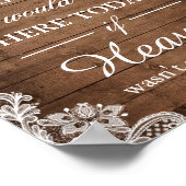 Poster Nous Savons Que Vous Seriez Ici Rustic String Ligh (Coin)