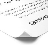 Poster Nous Serons Là Mémorial Sièges Noms Graduation (Coin)