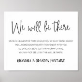 Poster Nous Serons Là Mémorial Sièges Noms Graduation (Devant)