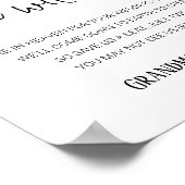 Poster Nous Serons Là Sièges Mémorial Avec Noms Mariage (Coin)