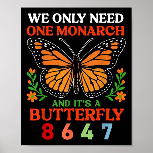 Poster Nous Seulement Un Monarque Et Son Papillon A 8647 (Devant)