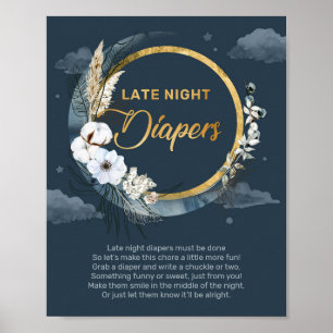 Poster Nous sommes au-dessus de la lune Late Night Diaper