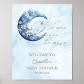 Poster Nous Sommes Au-Dessus Du Baby shower Moon Boy (Devant)