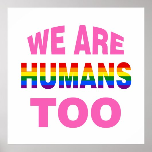 Poster Nous sommes aussi des humains (Devant)