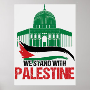 Poster Nous sommes avec la Palestine