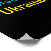 Poster Nous sommes avec l'Ukraine (Coin)