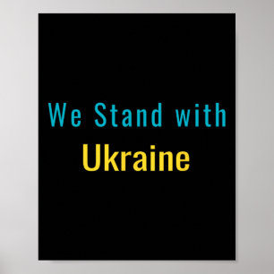 Poster Nous sommes avec l'Ukraine