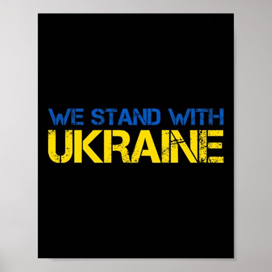 Poster Nous sommes avec l'Ukraine 2 (Devant)