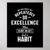 Poster Nous Sommes Ce Que Nous Faisons À Plusieurs Repris (Devant)