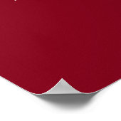 Poster Nous sommes de retour Rouge (Coin)