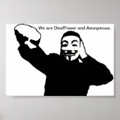 Poster Nous sommes DeafPower et Anonymous. (Devant)