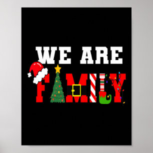 Poster Nous sommes des pyjamas de Noël de la famille amus