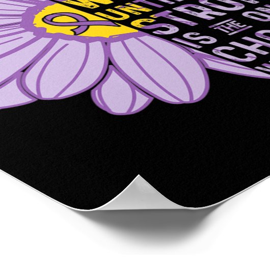 Poster Nous Sommes Forts- Soutien Pancréatique À La Sensi (Coin)