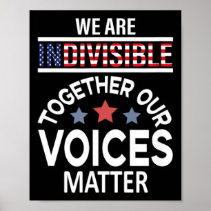 Poster Nous sommes indivisibles ensemble nos voix