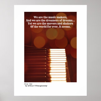 Poster Nous sommes les musiciens qui citent A O'Shaughnes