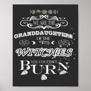 Poster nous sommes les petits-enfants des sorcières T-Shi