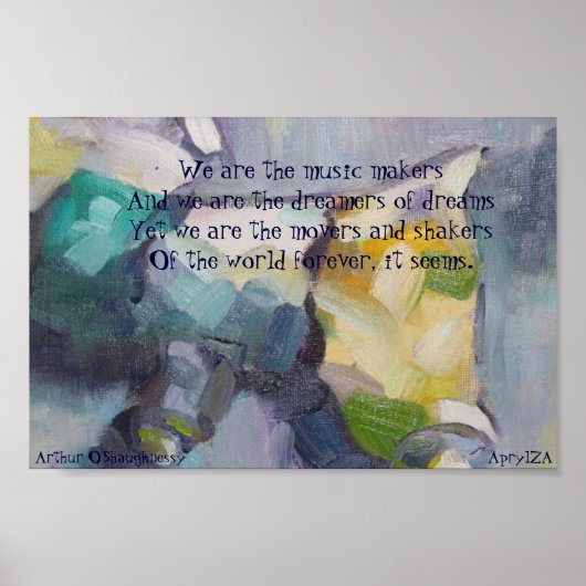 Poster Nous sommes les rêveurs de rêves (Devant)