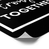 Poster Nous sommes plus forts ensemble_ Affirmation d'uni (Coin)