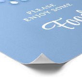 Poster Nous sommes sur le nuage neuf 9 garçon baby shower (Coin)