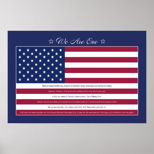 Poster Nous sommes un (Devant)