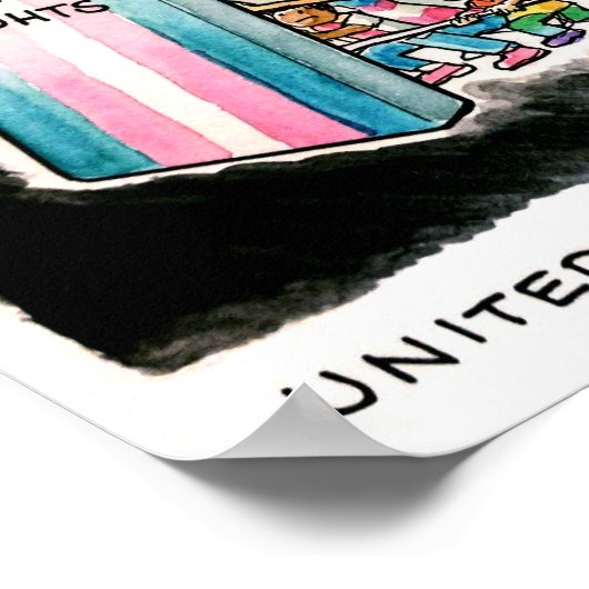 Poster Nous sommes unis - divisés nous tomberons (Coin)