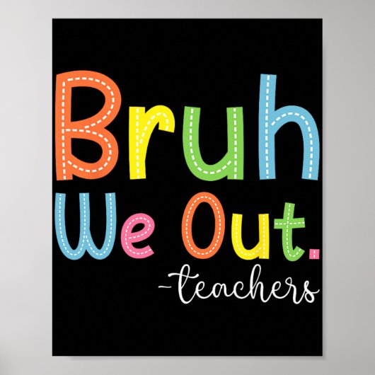 Poster Nous Sortons Enseignants Fin de l'année scolaire E (Devant)