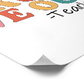 Poster Nous Sortons Enseignants Joyeux Dernier Jour De L' (Coin)