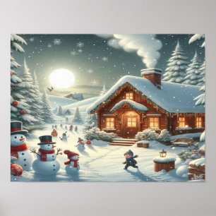 Poster Nous souhaitons un joyeux Noël - O24