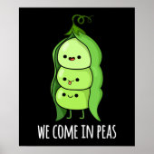 Poster Nous Venons Dans Les Pois Drôle Pun De Pois Pun Da (Devant)