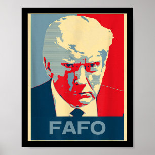 Poster Nous Vivons Dans Une Société Trump Mugshot Black L