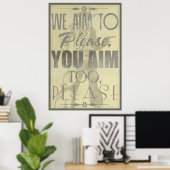 Poster Nous voulons vous prier (Bureau à domicile)