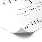 Poster Nous Vous Accueillons Calligraphie Script N'Import (Coin)