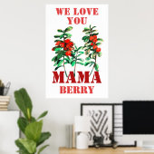 Poster Nous vous aimons MAMA (Bureau à domicile)