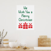 Poster Nous vous souhaitons un joyeux Noël (Cuisine)