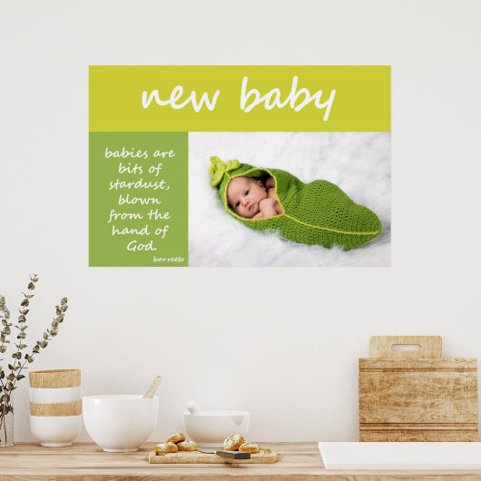 Poster Nouveau bébé (Cuisine)