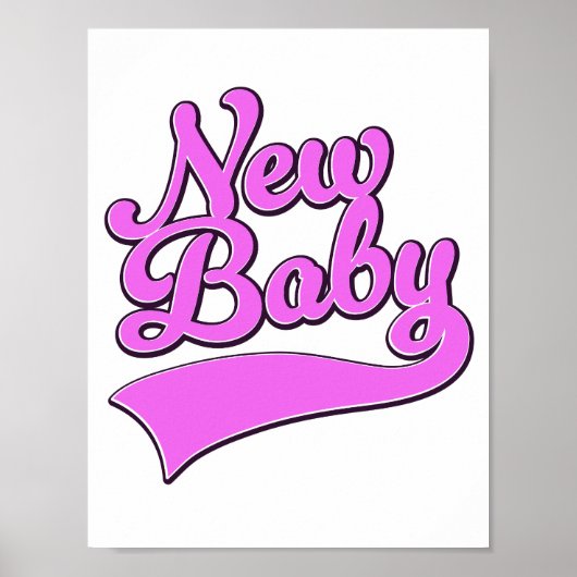 Poster Nouveau bébé (Devant)