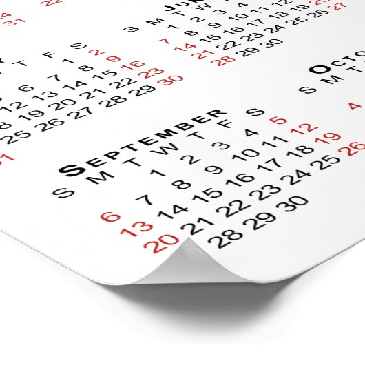 Poster Nouveau bébé première année Photo calendrier 2026 (Coin)