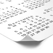 Poster Nouveau bébé première année photo et nom Calendrie (Coin)