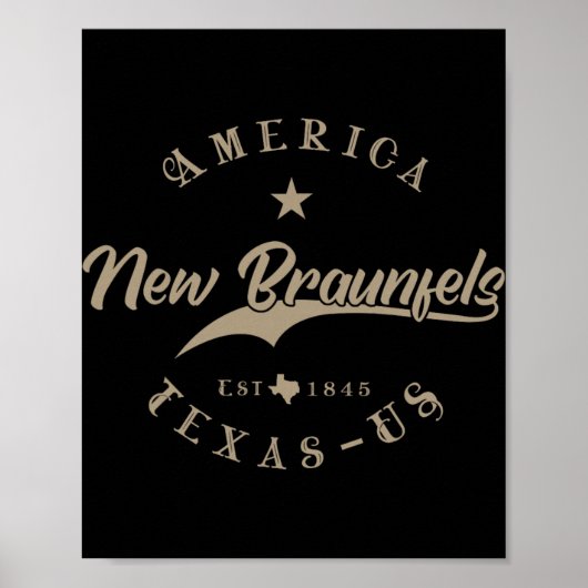 Poster Nouveau Braunfels Tx Texas (Devant)
