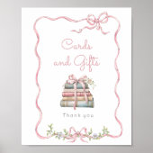 Poster Nouveau chapitre Cartes à arc rose et cadeaux (Devant)