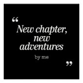 Poster Nouveau chapitre, New Adventures Design by Me (Devant)