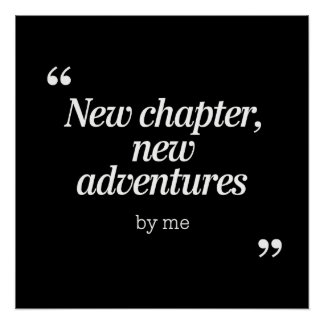 Poster Nouveau chapitre, New Adventures Design by Me