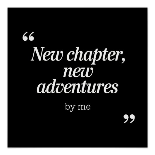 Poster Nouveau chapitre, New Adventures Design by Me (Devant)