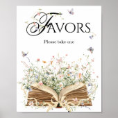 Poster Nouveau chapitre thème Fleur sauvage Faveurs (Devant)