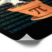 Poster Nouveau Chicken Pot Pi Day Pie Math Lover Geek Don (Coin)