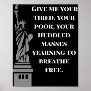Poster Nouveau colosse américain Statue de la Liberté Ant