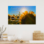 Poster Nouveau début (Cuisine)