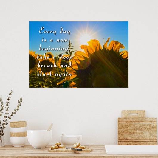 Poster Nouveau début (Cuisine)